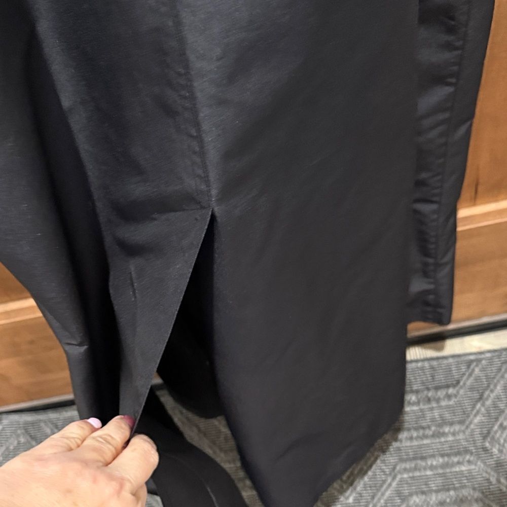 Talbots women’s Vintage Black Trench Coat - Picture 6 of 9